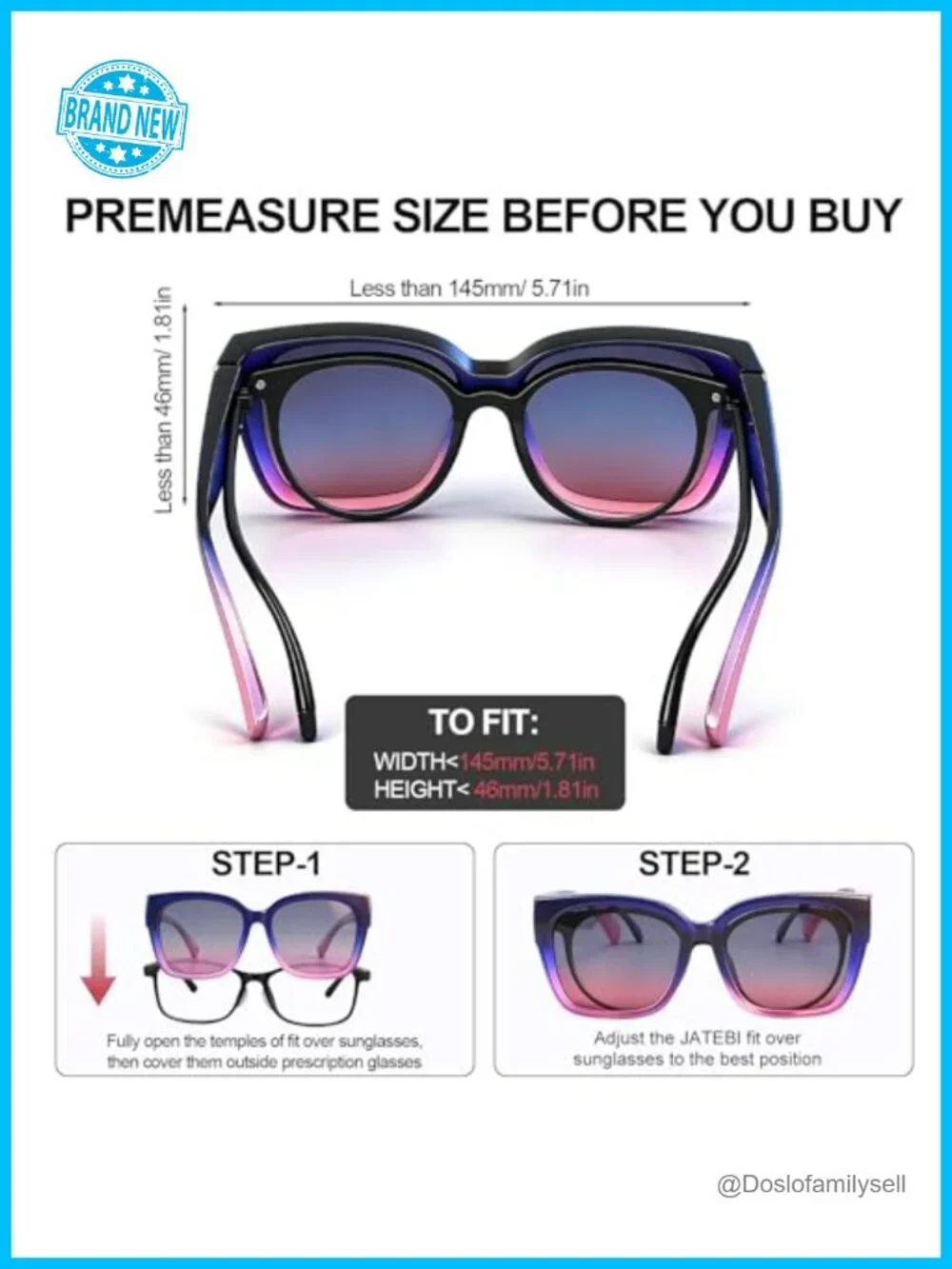 Oversized Polarized Fit Over Sunglasses for Women Men UV400 TAC Lenses